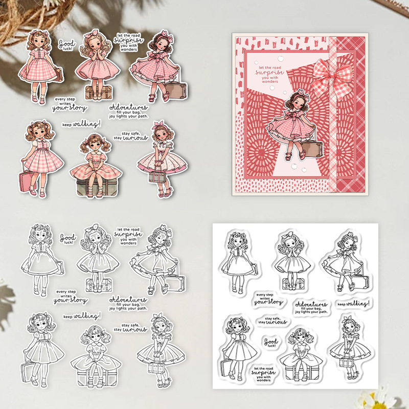 Suncraft Lovely Traveling Litt - Clear Silicone Stamps For Card Making incelemesi ve fiyatı