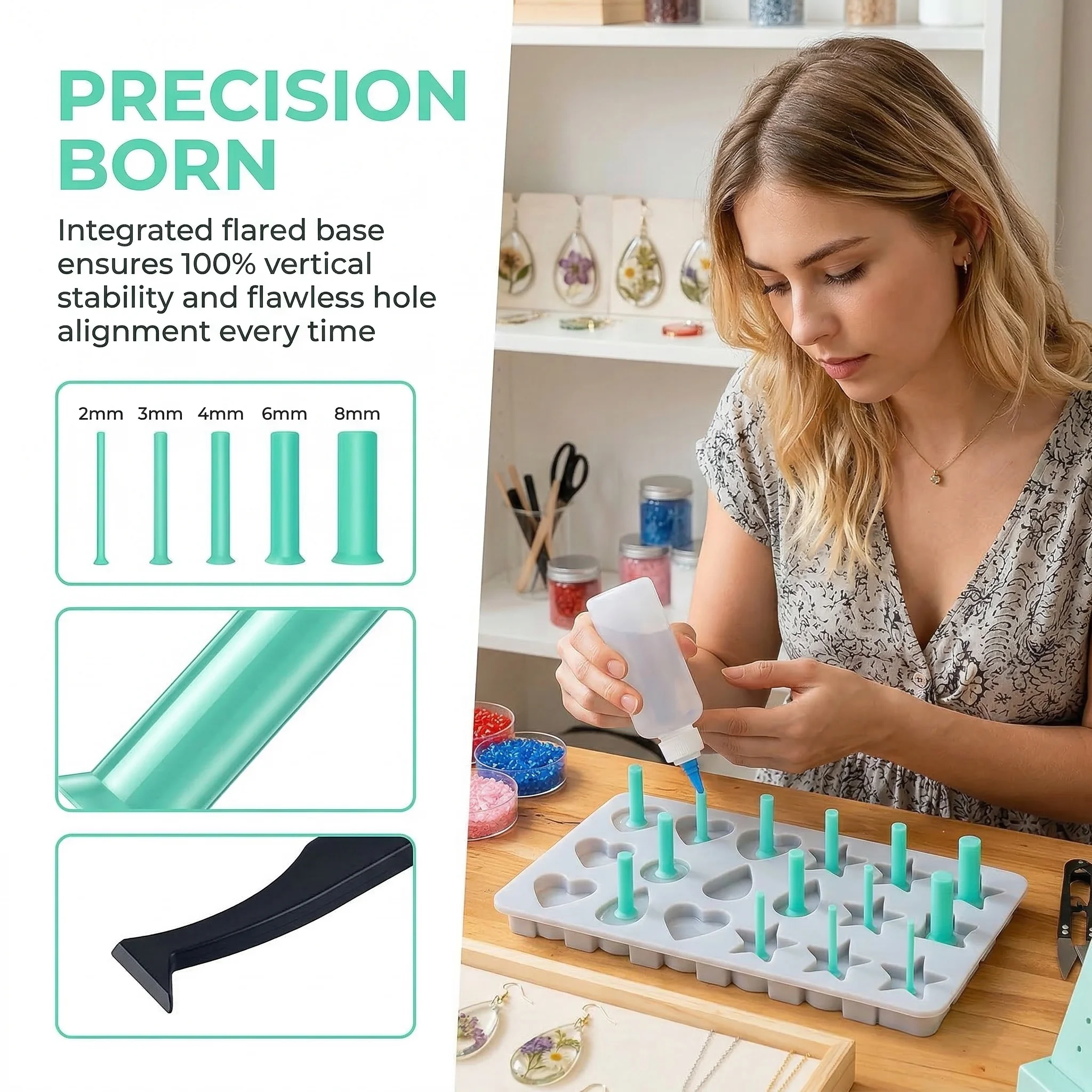 35 Parça Reçine Delik Açma Set - Silicone Epoxy Resin Molds Set incelemesi ve fiyatı