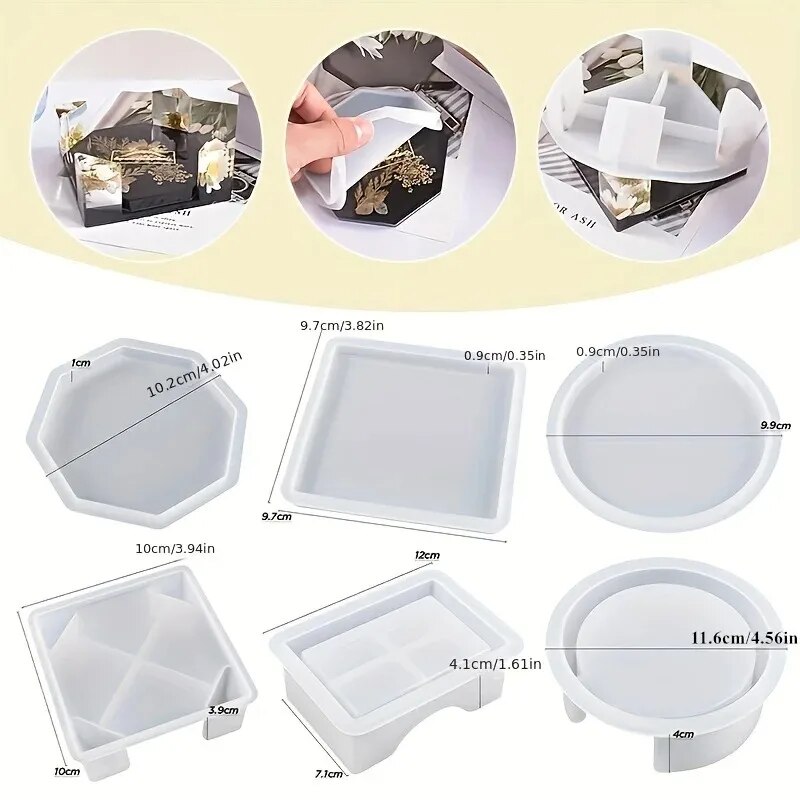 Coaster Reçine Kalıp Seti 1 ad - Silicone Epoxy Resin Molds Set incelemesi ve fiyatı