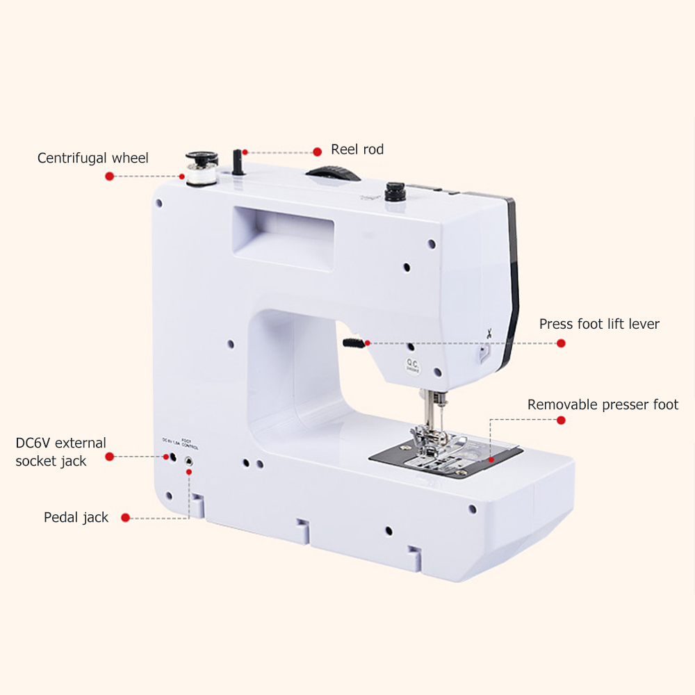 Yeni Başlayanlar İçin Beyaz Ta - Mini Electric Sewing Machine Handheld incelemesi ve fiyatı