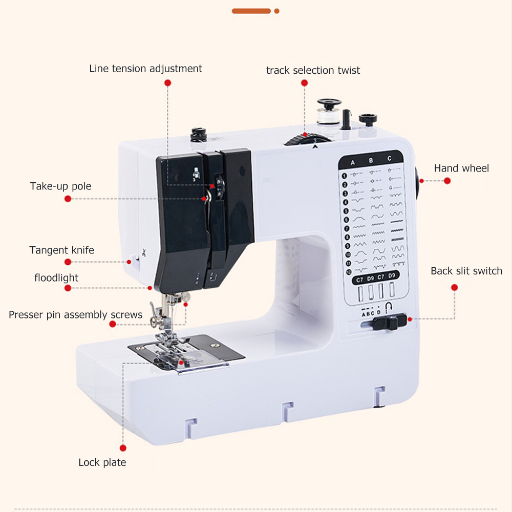 Yeni Başlayanlar İçin Beyaz Ta - Mini Electric Sewing Machine Handheld incelemesi ve fiyatı