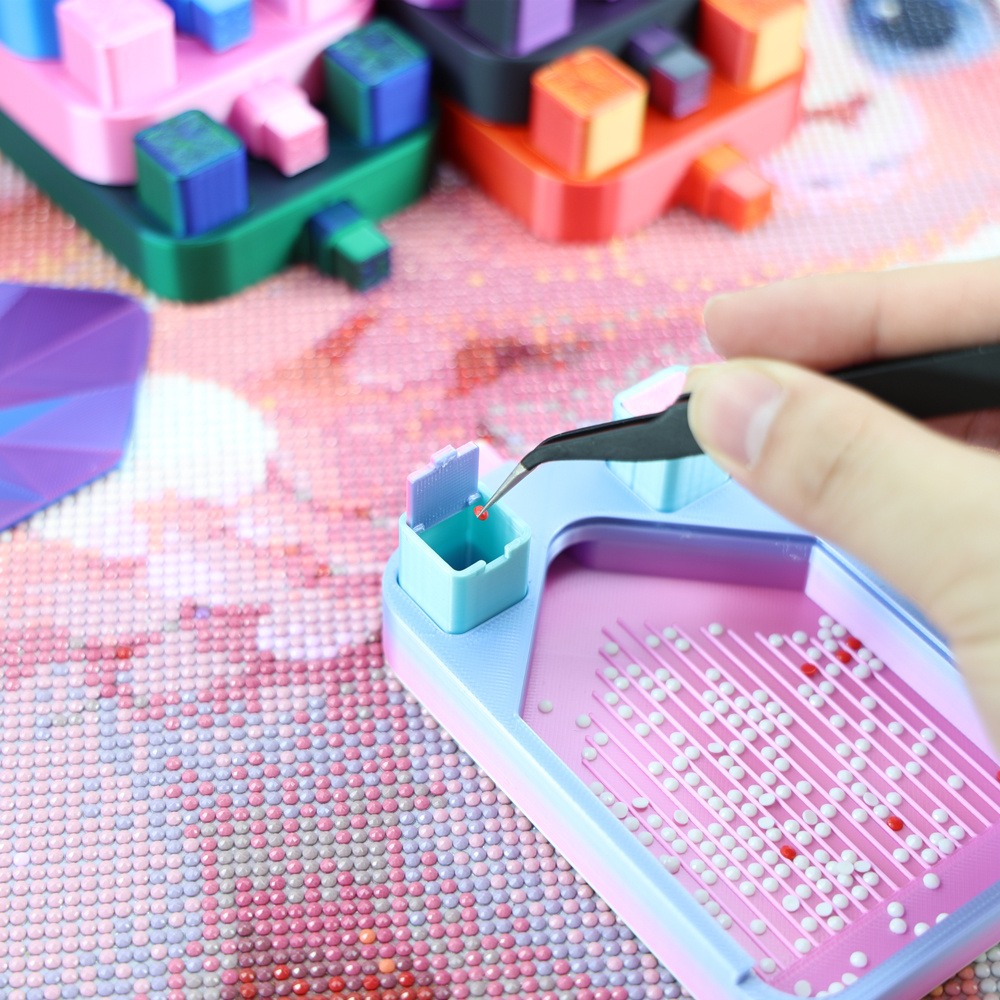 Çok Renkli Elmas Boyama Tepsis - Painting Supplies incelemesi ve fiyatı