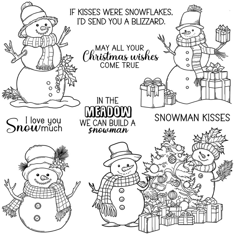 Kış Kardan Adam Noel Kesme Kal - Clear Silicone Stamps For Card Making incelemesi ve fiyatı