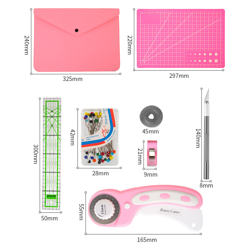 Döner Kesici Seti Pembe - Kapi - Rotary Cutter For Fabric 45Mm incelemesi ve fiyatı