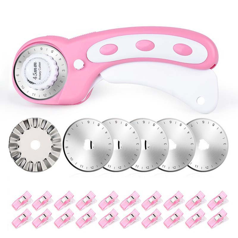 Döner Kesici Seti Pembe - Kapi - Rotary Cutter For Fabric 45Mm incelemesi ve fiyatı
