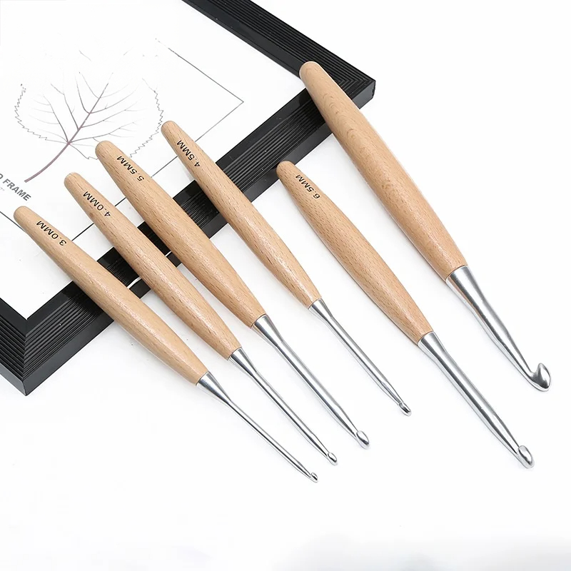 1/11 adet Ahşap Saplı Tığ İğne - Wooden Crochet Hooks Ergonomic Handle incelemesi ve fiyatı