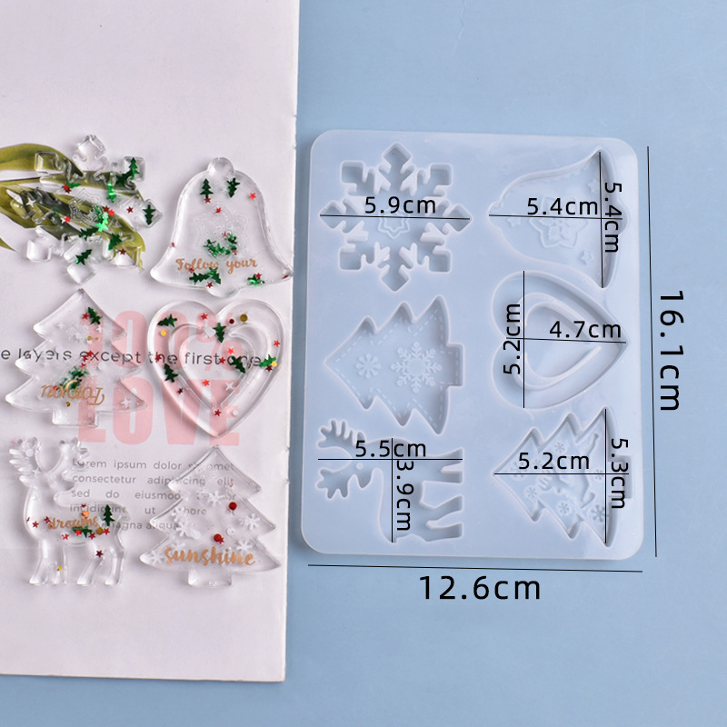 Noel Kalıbı DIY Reçine Kristal - Silicone Epoxy Resin Molds Set incelemesi ve fiyatı